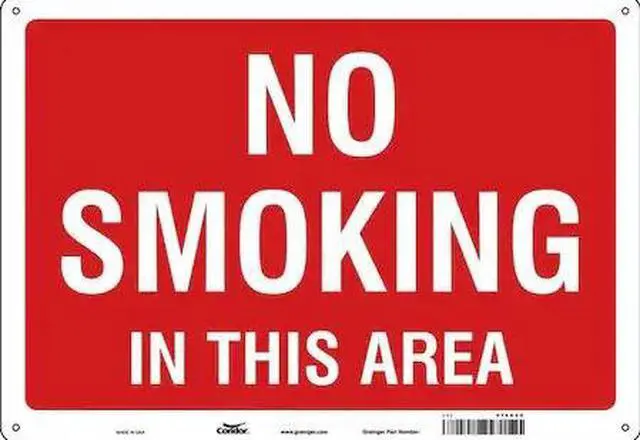 Main image of CONDOR 474G24 Safety Sign, 14 in H, 20 in W,  Horizontal Rectangle, English,