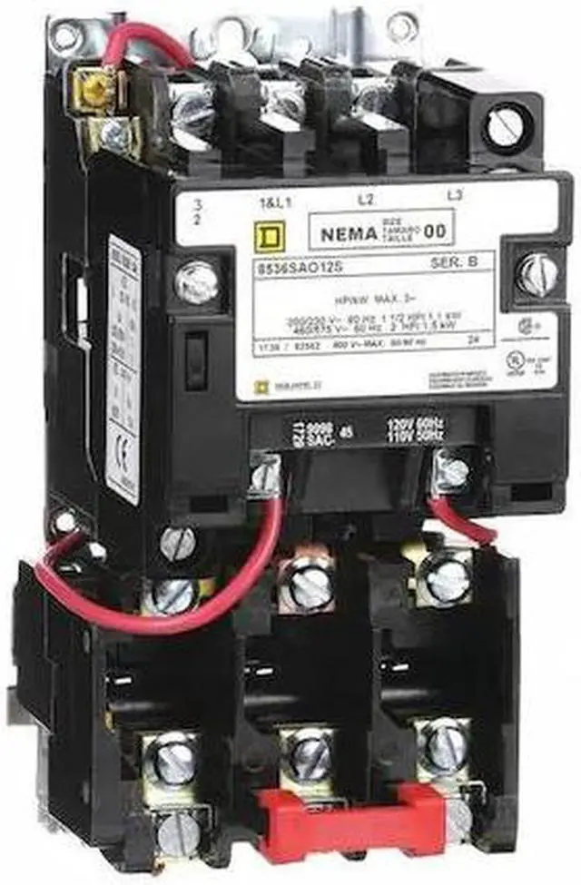 Alt view image 2 of 2 - SQUARE D 8536SAO12V02S Nonreversing Magnetic Motor Starter, No Enclosure NEMA