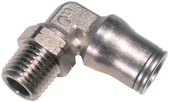 Main image of LEGRIS 3609 10 17 Nickel Plated Brass Male Elbow, 90 Degrees, 13/32 in Tube Size