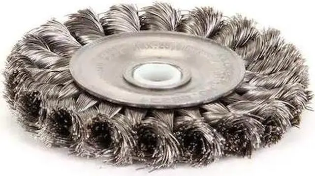 Alt view image 3 of 5 - WEILER 94009 Twist Wire Wheel Wire Brush, Threaded Arbor