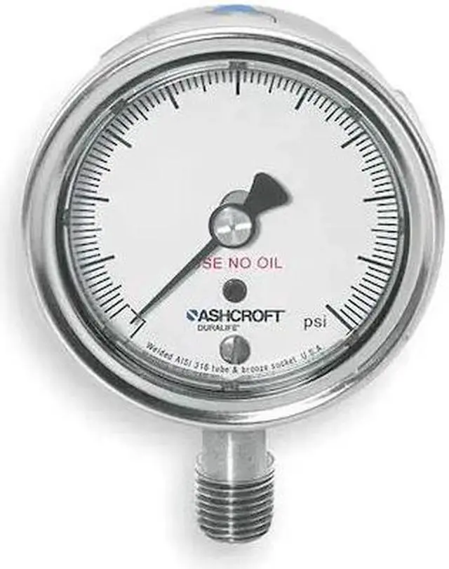 Alt view image 3 of 3 - ASHCROFT 251009SW02LX6BVAC Vacuum Gauge,30 Hg to 0,2-1/2In,1/4In