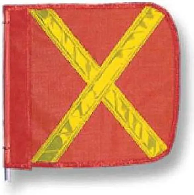 Alt view image 2 of 2 - CHECKERS INDUSTRIAL PROD INC FS8025-16-O Replacement Flag, Reflexite X, Orange