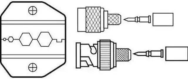 Alt view image 4 of 4 - IDEAL 30-587 Replacement Die,For RG58 And RG174