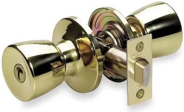 Main image of MASTER LOCK TUO0303/T6P Knob Lockset, Mechanical, Privacy, Grd. 3