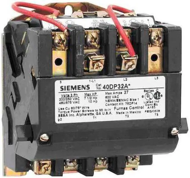 Main image of SIEMENS 40CP32AF 120VAC Non-Reversing Magnetic Contactor 3P 18A NEMA 0