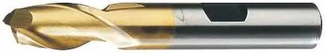 Main image of CLEVELAND C33766 2-Flute HSS Square Single End Mill Cleveland HG-2-TN TiN