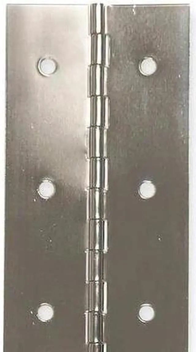 Main image of ZORO SELECT 4PB28 Piano Hinge, Steel, Full Surface Mounting, 1 in Leaf W x 72