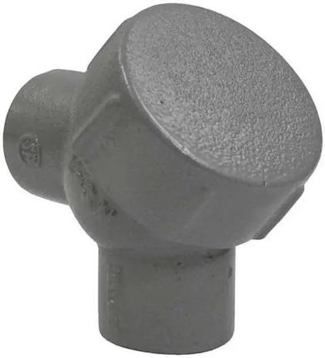 Alt view image 2 of 3 - HUBBELL KILLARK Y-1M IMC Elbow, 1/2 in, Threaded, Iron, Powder Coated, Gray