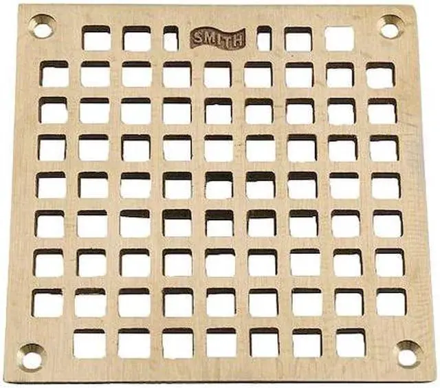 Main image of JAY R. SMITH MANUFACTURING B06PBG w/Screws Grate, Bronze, 5 9/16 in