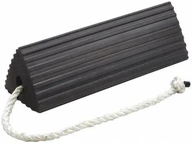 Main image of CHECKERS RC5524-S-U Wheel Chock,6" D,6" H,24" W,Black