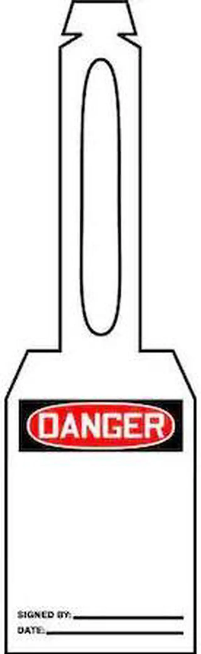 Main image of ACCUFORM TAL321 Danger Tag,5-1/4 x 3-1/4 In,Plstc,PK25