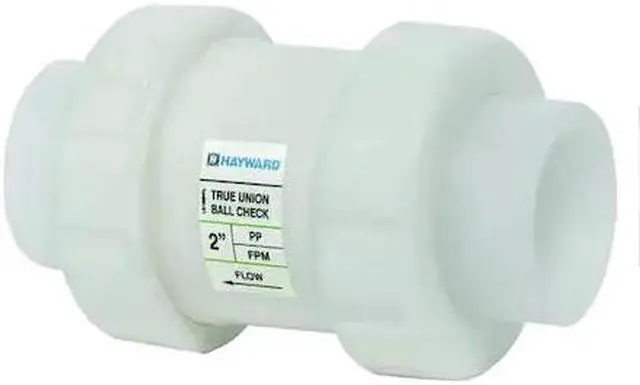Main image of HAYWARD FLOW CONTROL TC30200T Check Valve, True Union, Ball, 2", PP/FPM,