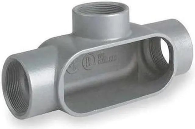 Alt view image 3 of 3 - Hubbell Killark Conduit Outlet Body,Iron,Trd Sz 1 1/2in  T57