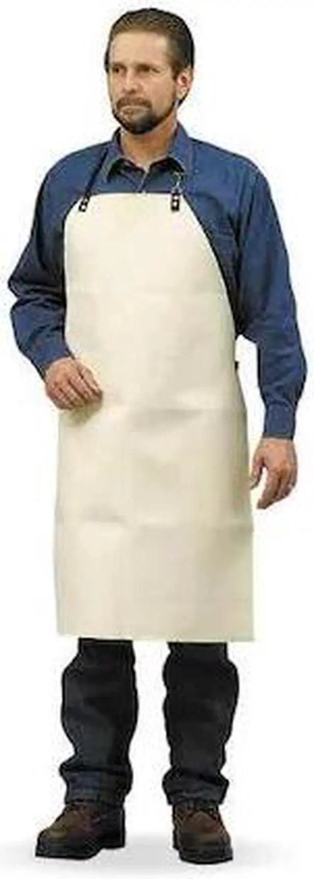 Alt view image 2 of 2 - STEEL GRIP TH125-36 High Heat Bib Apron,Thermonol,36 x 24 In