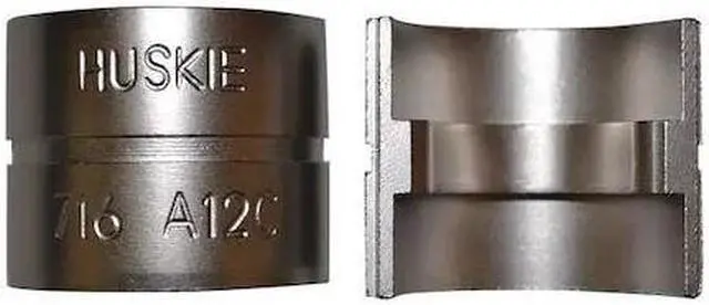Main image of HUSKIE TOOLS 716A12C Compression Die,Blue,Wire Rope,7/16 In