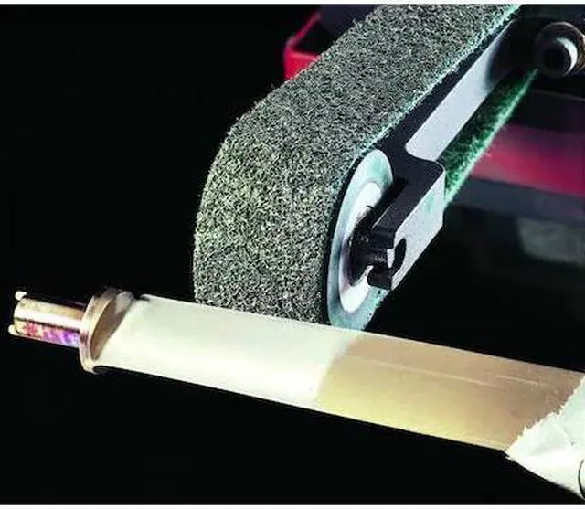 Main image of SCOTCH-BRITE 7000120795 Sanding Belt, 1/2 in W, 12 in L, Non-Woven, Aluminum