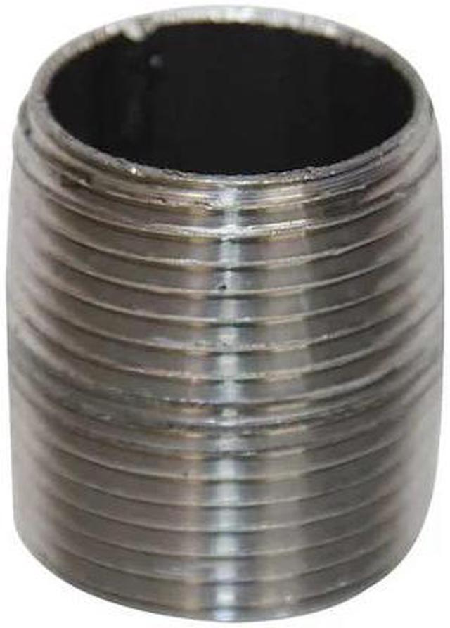 Main image of ZORO SELECT 5P619 1/4" MNPT x MNPT Black Close Pipe Nipple Schedule 40