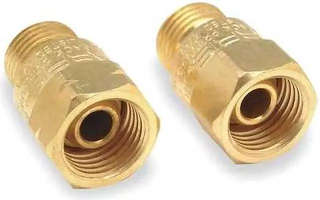 Alt view image 4 of 4 - HARRIS 88-6CVT R&L Welding Torch Check Valve Set,Brass,2 PC