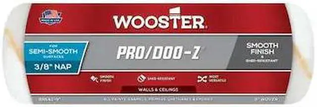 Alt view image 4 of 5 - WOOSTER RR642-9 9" Paint Roller Cover, 3/8" Nap, Woven Fabric