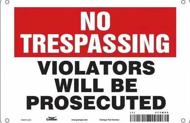 Main image of CONDOR 473M65 Safety Sign,10" W,7" H,0.032" Thickness, 473M65