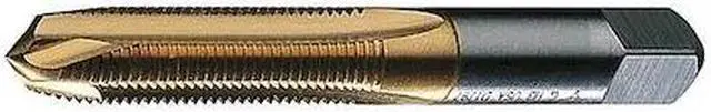 Main image of GREENFIELD THREADING 357047 Spiral Point Tap, 1/4"-20, Plug, UNC, 2 Flutes, TiN