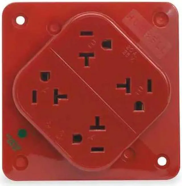 Alt view image 2 of 3 - HUBBELL WIRING DEVICE-KELLEMS HBL420HR Straight Blade Receptacle, 5-20R, 20 A,