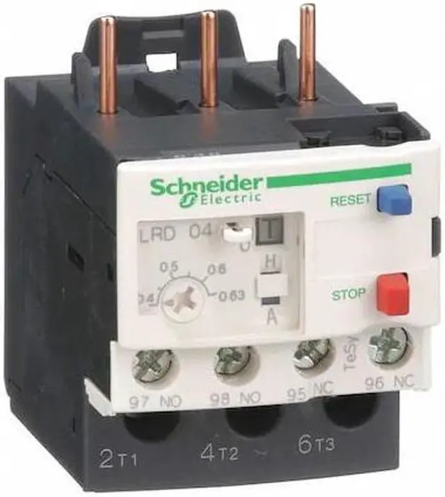 Alt view image 2 of 6 - SCHNEIDER ELECTRIC LRD04 Overload Relay, 1NC/1NO, 0.40 A Min current, 0.63 A