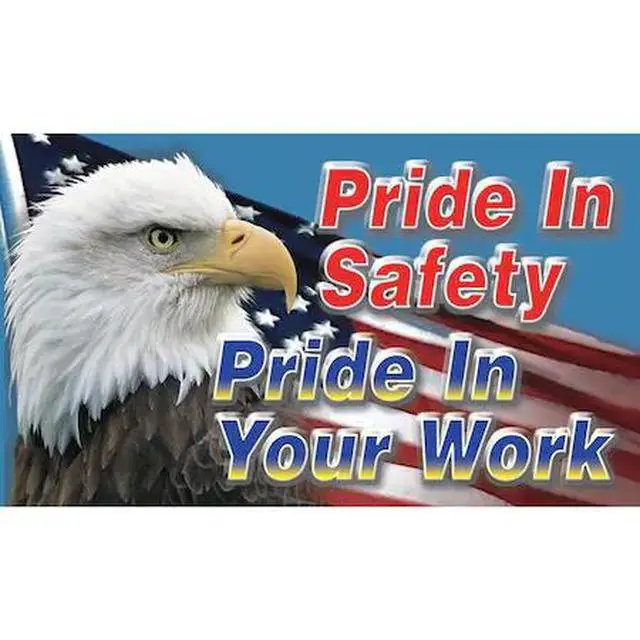Alt view image 2 of 2 - ACCUFORM MBR420 Safety Banner, Pride in Safety Pride in Your Work, 28 in H x,