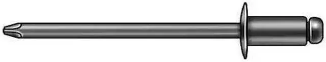 Alt view image 3 of 3 - STANLEY ENGINEERED FASTENING AD62BSLF200 Blind Rivet, Flanged Head, 3/16 in