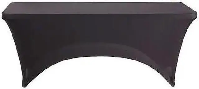 Alt view image 13 of 16 - iGear Fabric Table Cover Polyester/Spandex 30 x 72 Black 16521