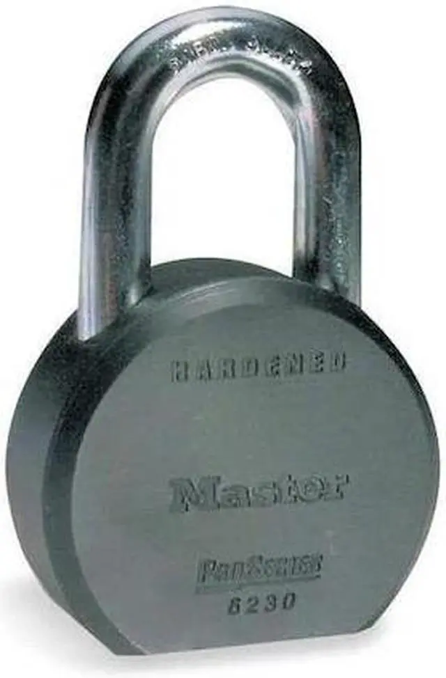 Alt view image 3 of 3 - Alike-Keyed Padlock, Open Shackle Type, 1-1/8" Shackle Height, Silver