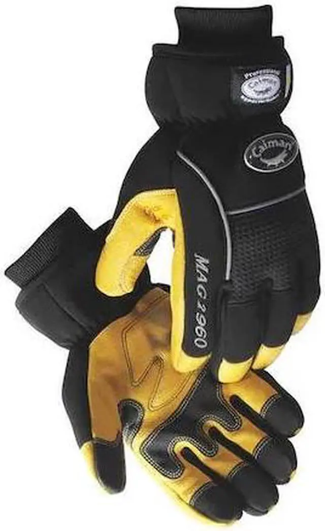 Alt view image 2 of 4 - CAIMAN 2960-4 Cold Protection Gloves, Pigskin Leather Palm, Heatrac Lining,