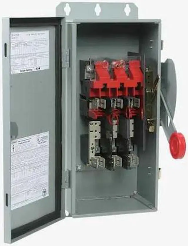 Main image of Eaton DH362FRK Safety Switch, 60A, 3P, 600VAC/250VDC, Type DH, Fusible, NEMA 3R