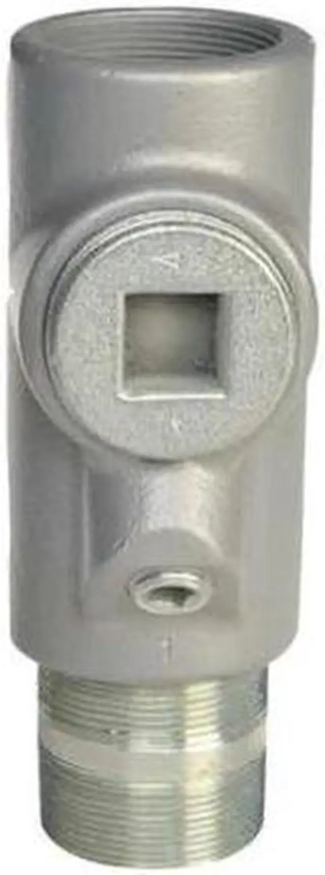 Alt view image 2 of 2 - 5-1/16" Sealing Fitting, 25% Fill, 1-1/4" FNPT x 1-1/4 MNPT Ends, Grayloy Iron