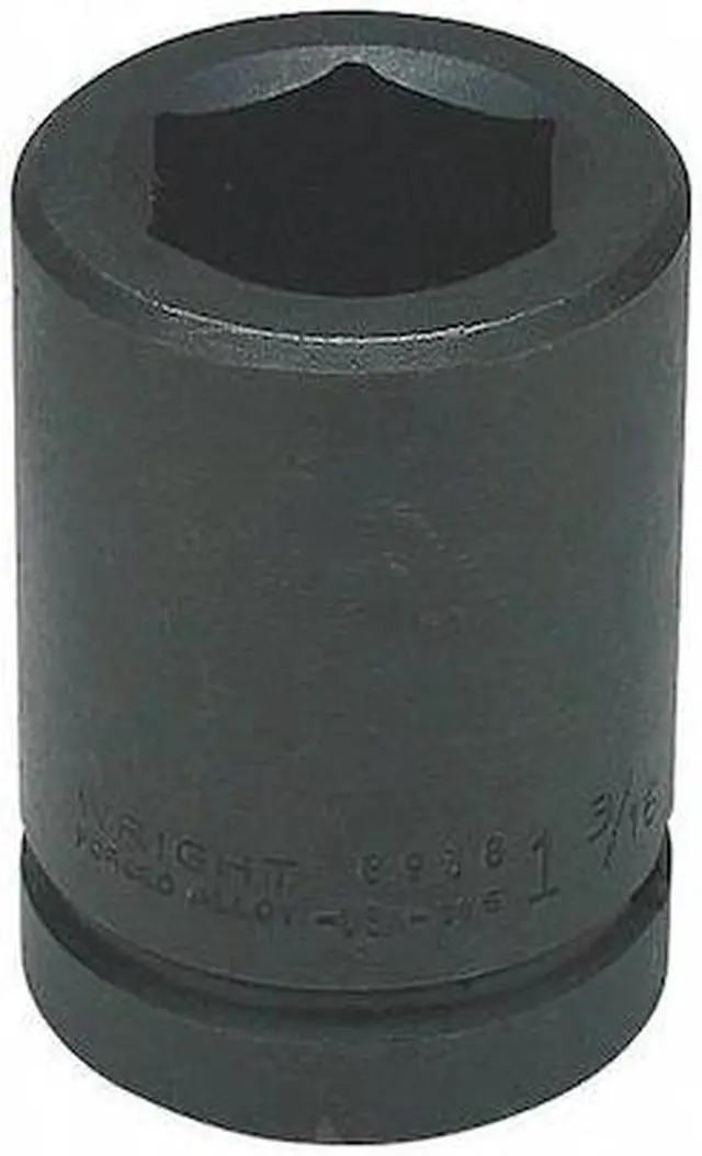 Main image of WRIGHT TOOL 89112 1" Drive, 3-1/2" Size, SAE Impact Socket, 6 Pts