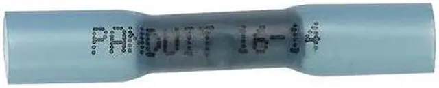 Main image of PANDUIT BSH14-Q Butt Splice Wire Connector, 14 AWG Max, Blue, Polyolefin