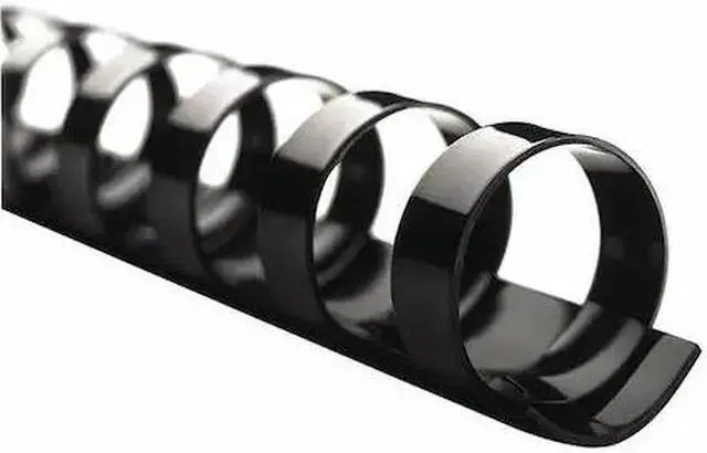 Alt view image 3 of 4 - Swingline 4000118 CombBind Standard Spines, 1 in. Diameter, 200 Sheet Capacity, Black, 100-Box