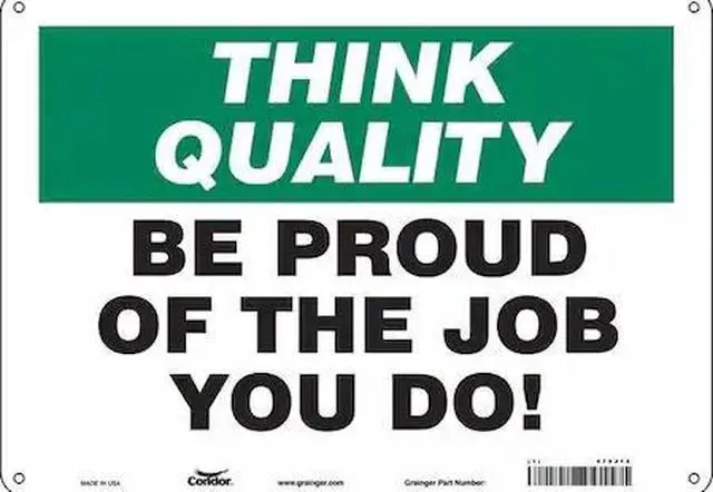 Main image of CONDOR 475J14 Safety Sign, 10 in Height, 14 in Width, Aluminum, Horizontal