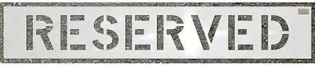 Main image of C.H. HANSON 70041 Stencil,Reserved,12 x 9 In.