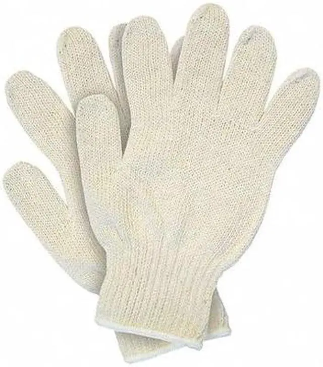 Alt view image 3 of 3 - Mcr Safety Heavy Wght 100 per Cotton Natural,L,PK12  9506LM