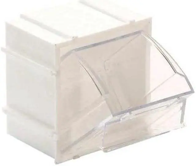 Alt view image 2 of 2 - QUANTUM STORAGE SYSTEMS QTB409WT Tip Out Bins, Individual, W 2-13/16, White
