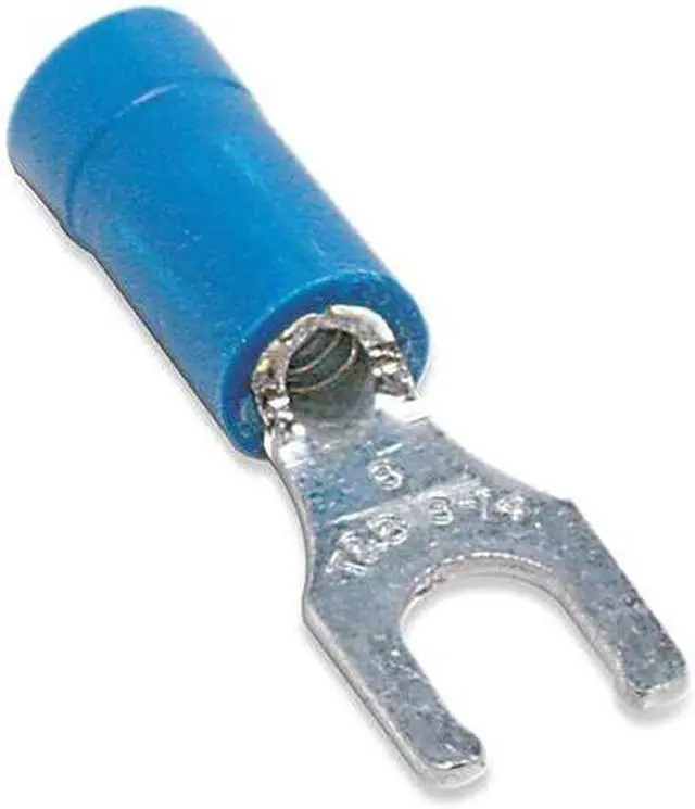 Alt view image 2 of 3 - STA-KON 14RB-8FL Fork Terminal, #8 Stud Size, 14 AWG, 600 V, Vinyl Insulated,