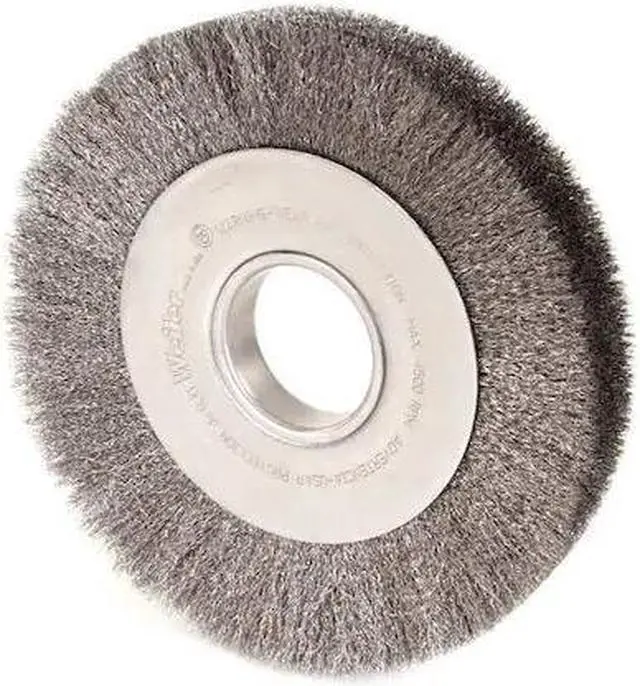 Alt view image 2 of 3 - WEILER 90772 Crimped Wire Wheel Wire Brush, Arbor, 8"