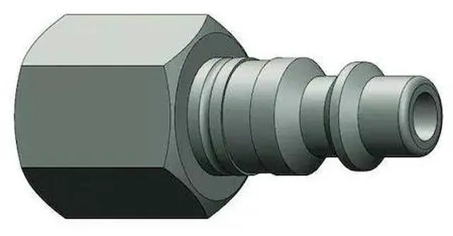 Alt view image 2 of 2 - DIXON VALVE & COUPLING D2F2-B Female to indust. Plug,(F)NPT,1/4,Brass