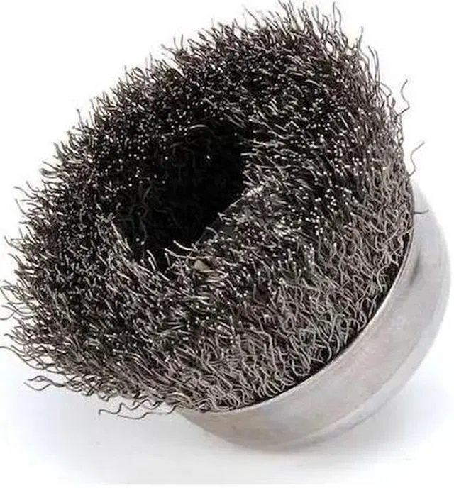 Alt view image 2 of 7 - WEILER 93243 Crimped Wire Cup Brush, 3" Dia., 0.014"