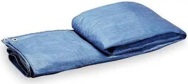 Main image of ZORO SELECT 2W695 Standard Duty Tarp, 11 ft 4 in x 15 ft 6 in, 5.1 Mil, Blue,