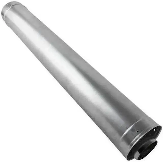 Alt view image 3 of 3 - METAL FAB RTG20151GC Waterheater Vent Pipe,24In L,3In Dia.