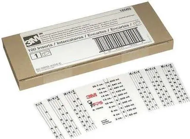 Alt view image 3 of 4 - 3M PPS Mix Ratio Mylar Film Insert 600 mL GENERIC STANDARD Size 100pk 16065