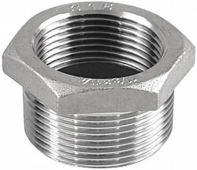Main image of ZORO SELECT 400B113N114010 1-1/4" x 1" MNPT x FNPT 304 SS Hex Bushing