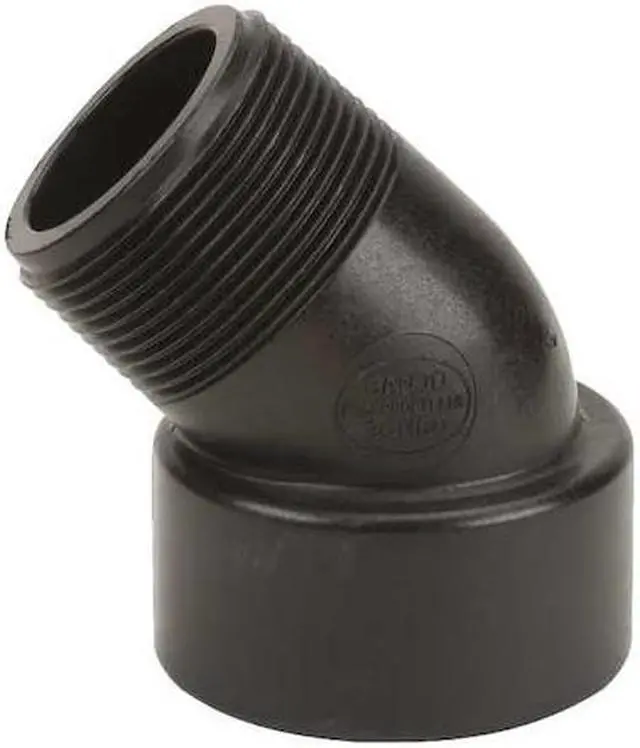 Alt view image 2 of 3 - ZORO SELECT SL150-45 45 Degree Street Elbow, Polypropylene, 1-1/2", Schedule